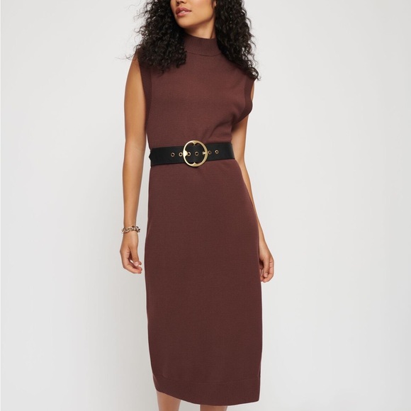 Dynamite Turtleneck Sweater Sleeveless Dress - Picture 2 of 8